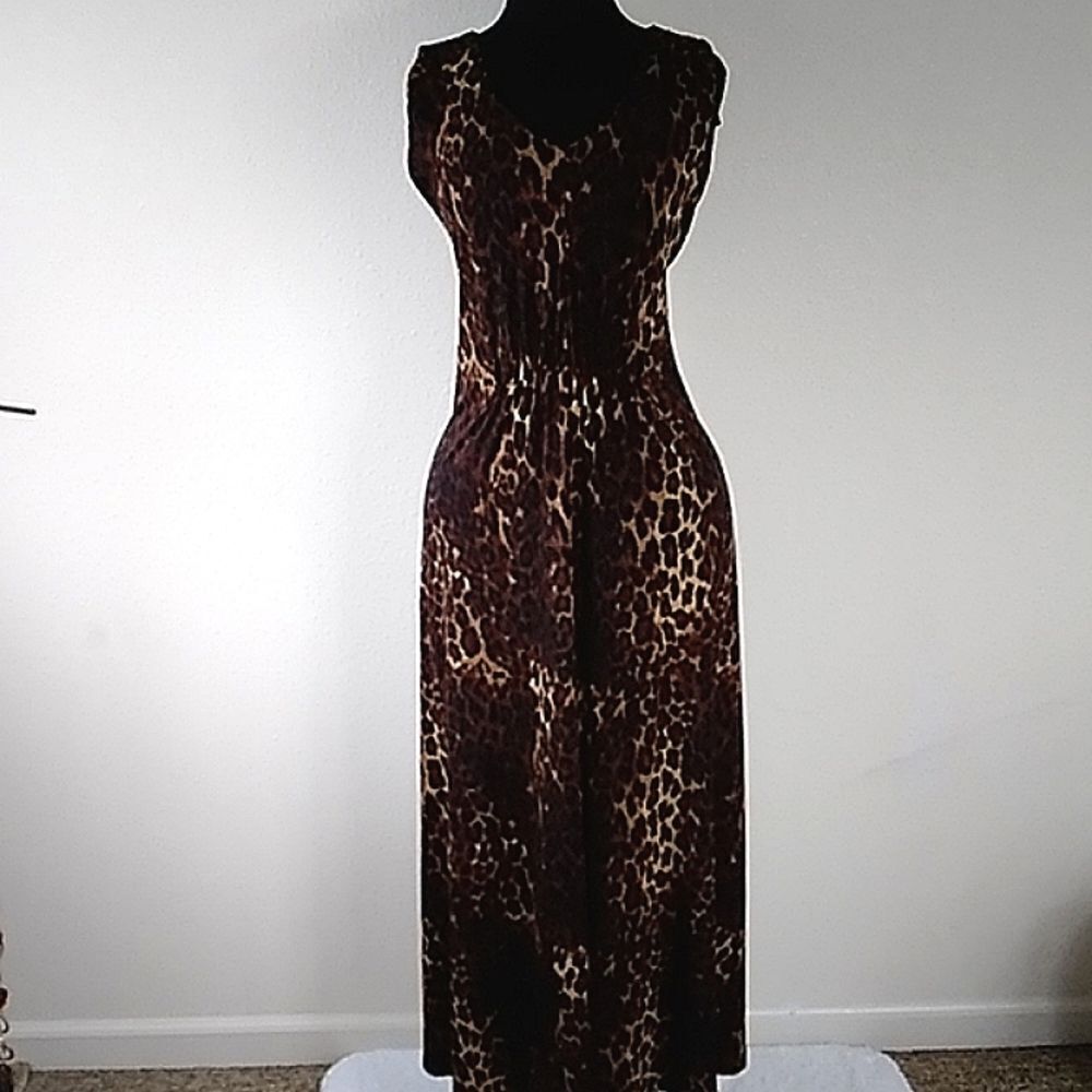 IMAN WOMENS ANIMAL PRINT DRESS SIZE XS